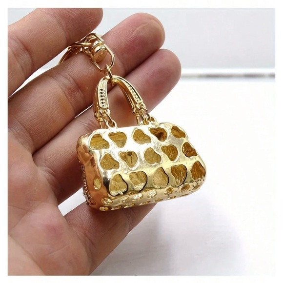 Sparkling Pink Handbag Keychain Bag Charm. New in Packaging! - Picture 6 of 8